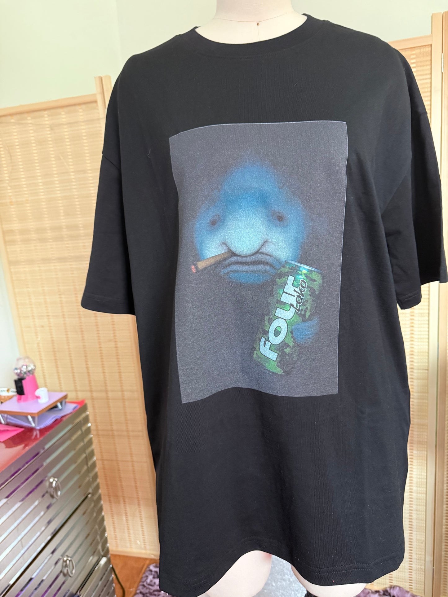 Blob fish with 4loko and blunt black Tshirt