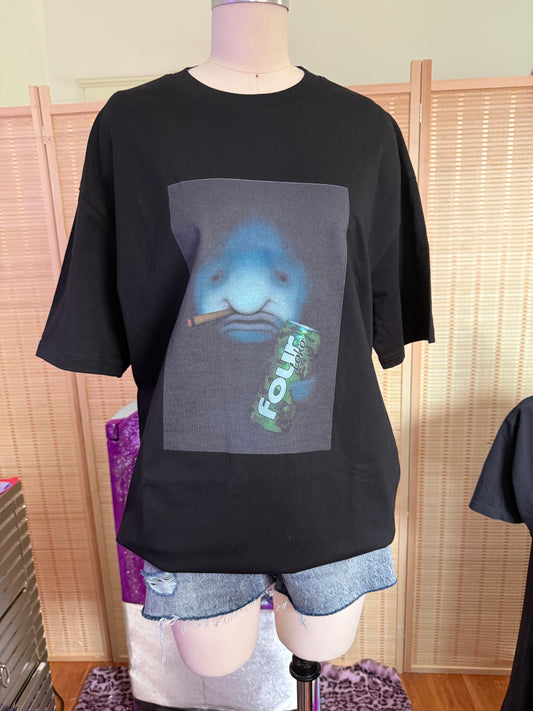Blob fish with 4loko and blunt black Tshirt